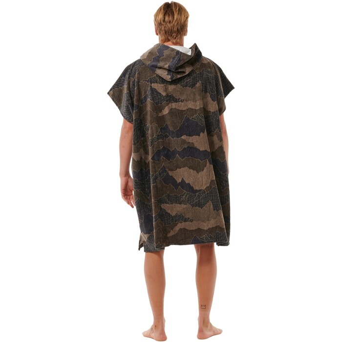 2024 Rip Curl Mens Combo Hooded Towel 00HMTO - Black / Olive